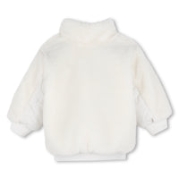 Thumbnail for BOSS Chamarra para bebe reversible, blanco y negro, unisex