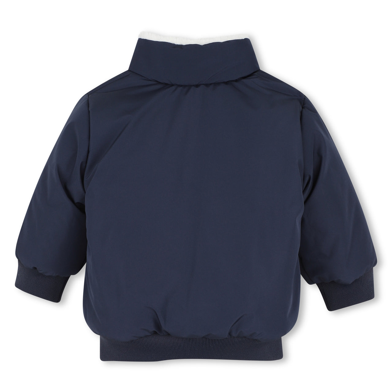 BOSS Chamarra para bebe reversible, blanco y negro, unisex