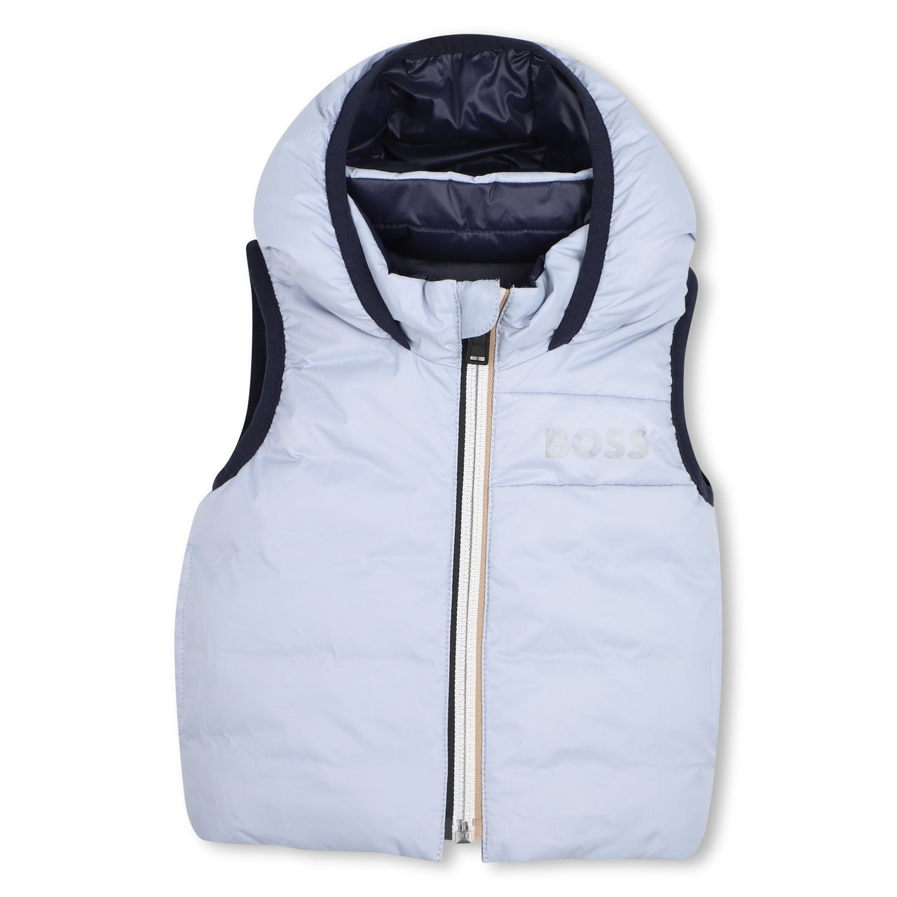 BOSS Chaleco para bebe reversible, cielo y marino