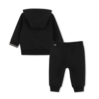 Thumbnail for BOSS Set de pants para bebe negro tibanda