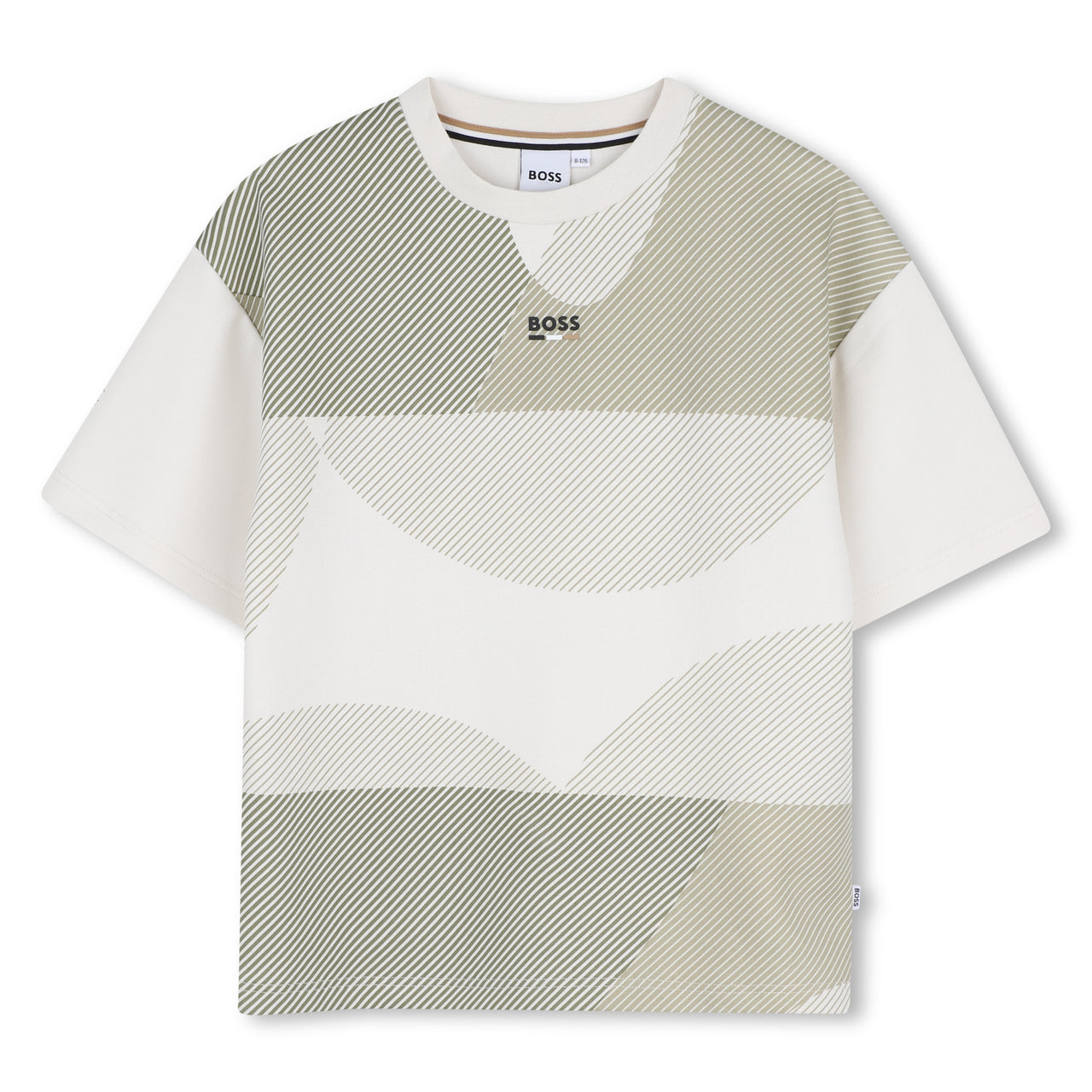 BOSS Playera para niño all over tonos beige