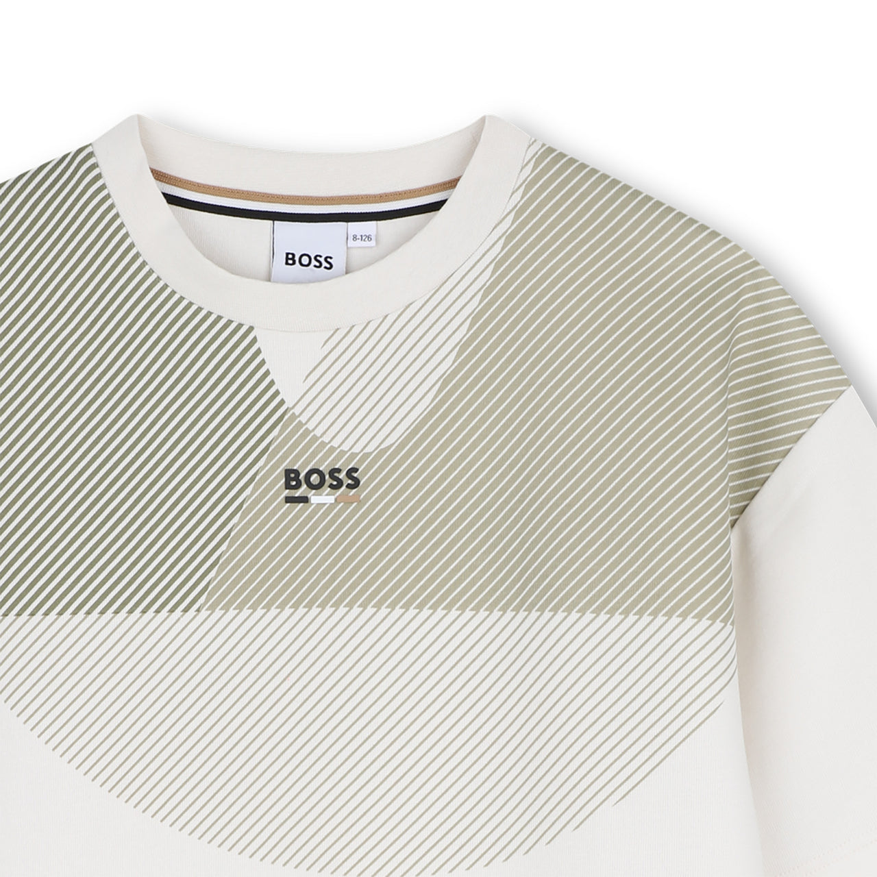 BOSS Playera para niño all over tonos beige