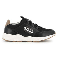 Thumbnail for BOSS Tenis para niño unisex negros triple logo
