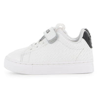 Thumbnail for BOSS tenis para bebe con agujetas simuladas blanco, cierre con velcro