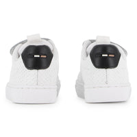 Thumbnail for BOSS tenis para bebe con agujetas simuladas blanco, cierre con velcro