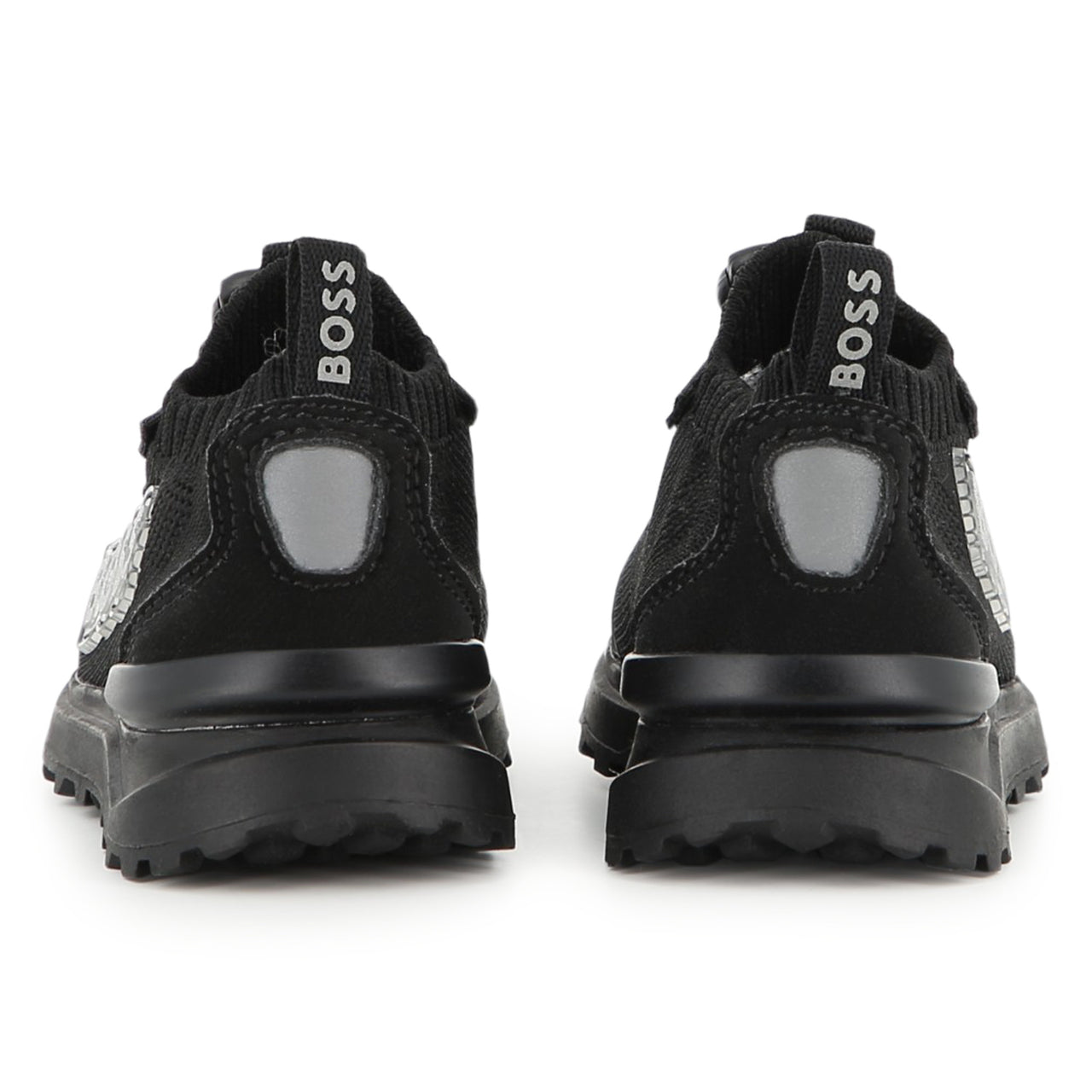 BOSS Tenis para bebe tonos negros ajustables