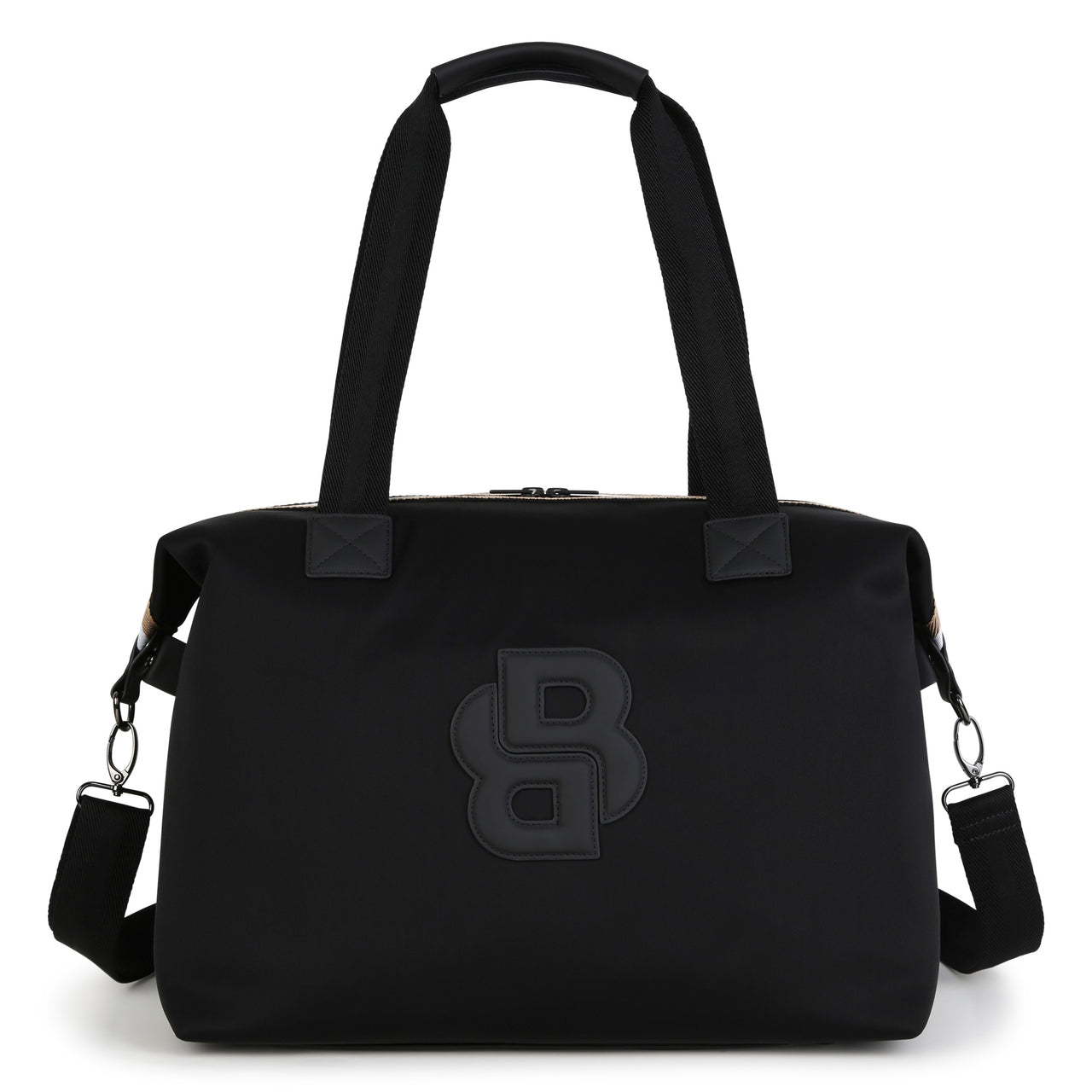 BOSS Pañalera color negro new logo al tono