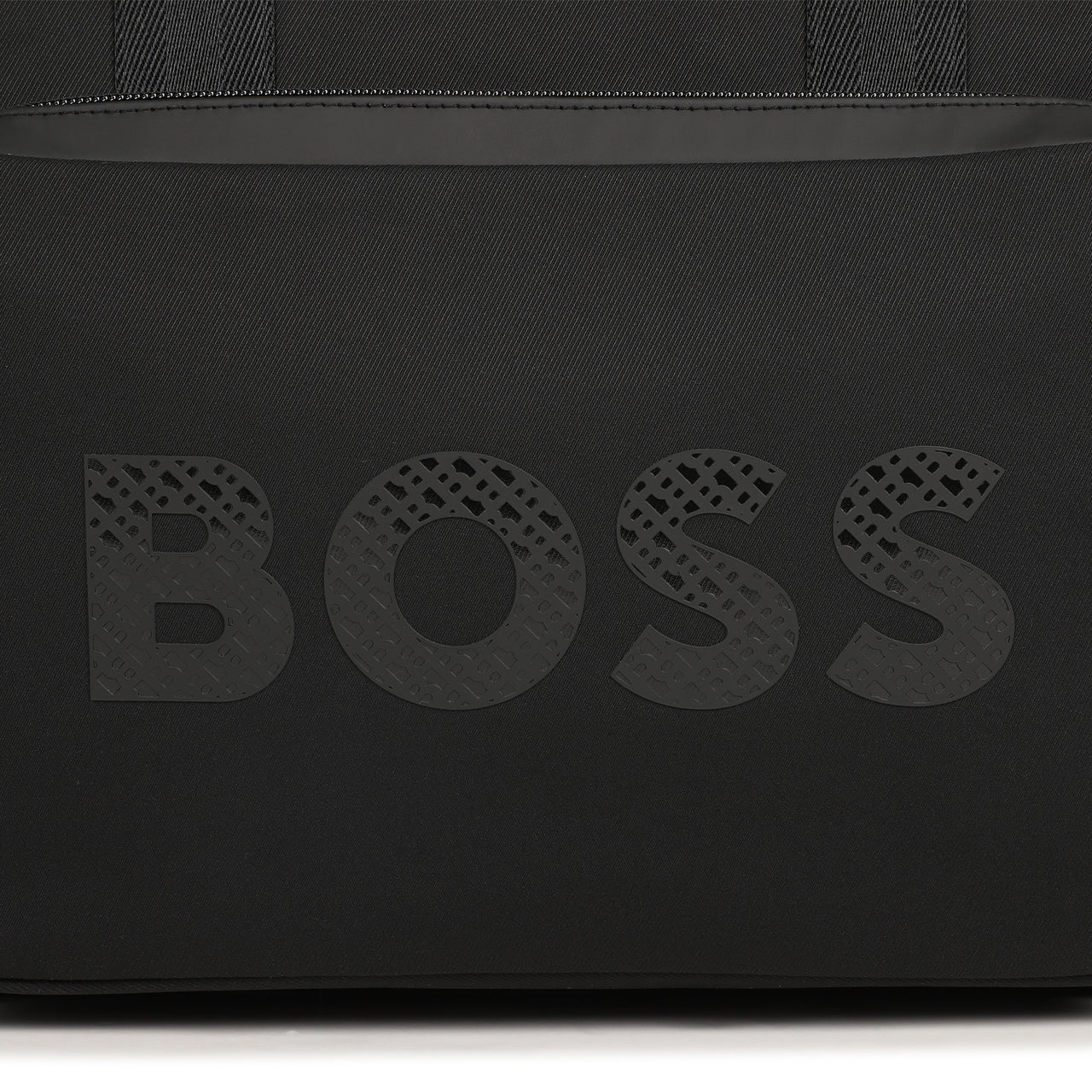 BOSS Pañalera negra logo al tono
