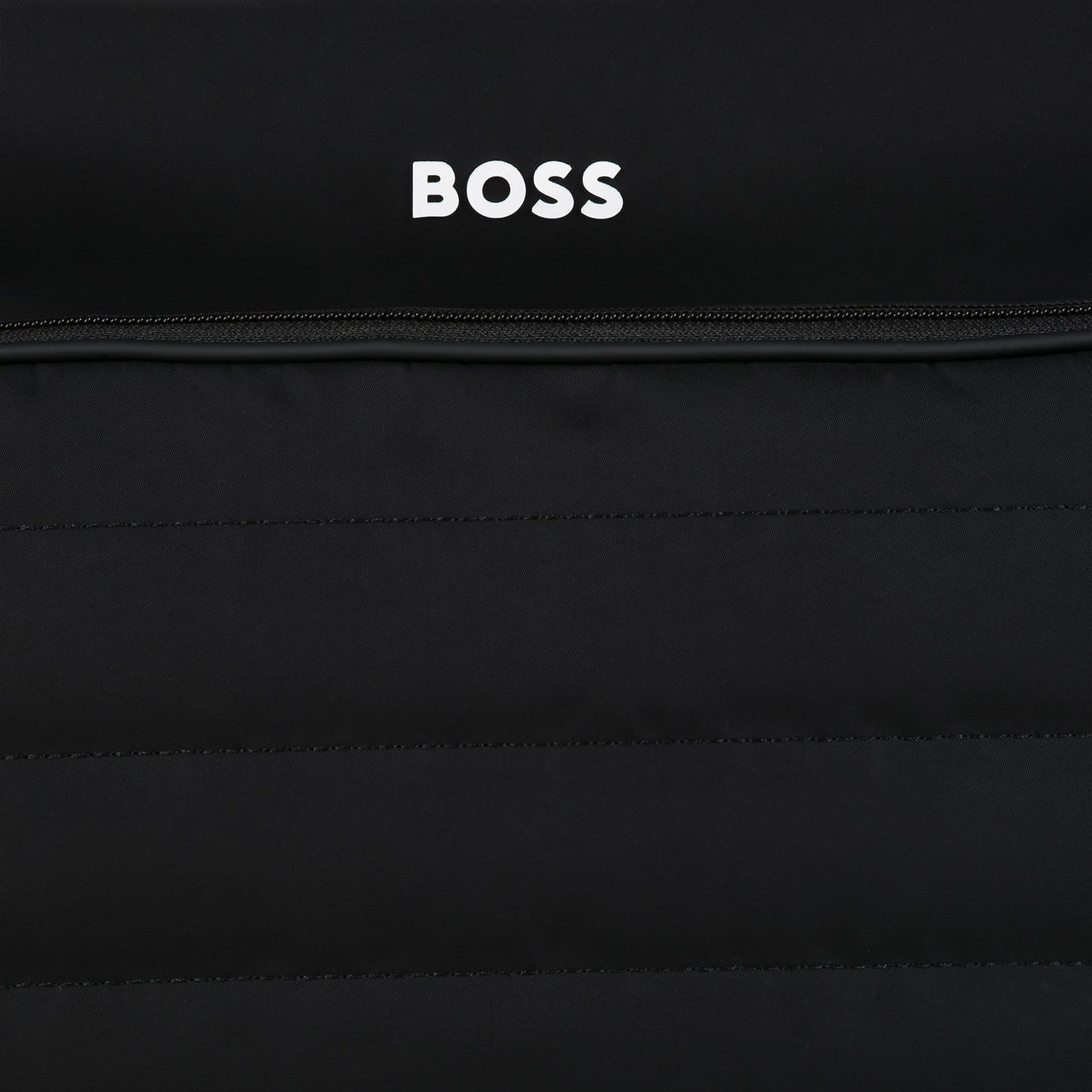 BOSS Pañalera negra pequeño logo blanco