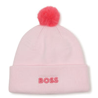 Thumbnail for BOSS Gorro para bebe niña rosa con pompon