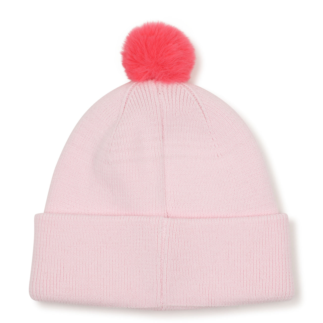 BOSS Gorro para bebe niña rosa con pompon