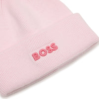 Thumbnail for BOSS Gorro para bebe niña rosa con pompon