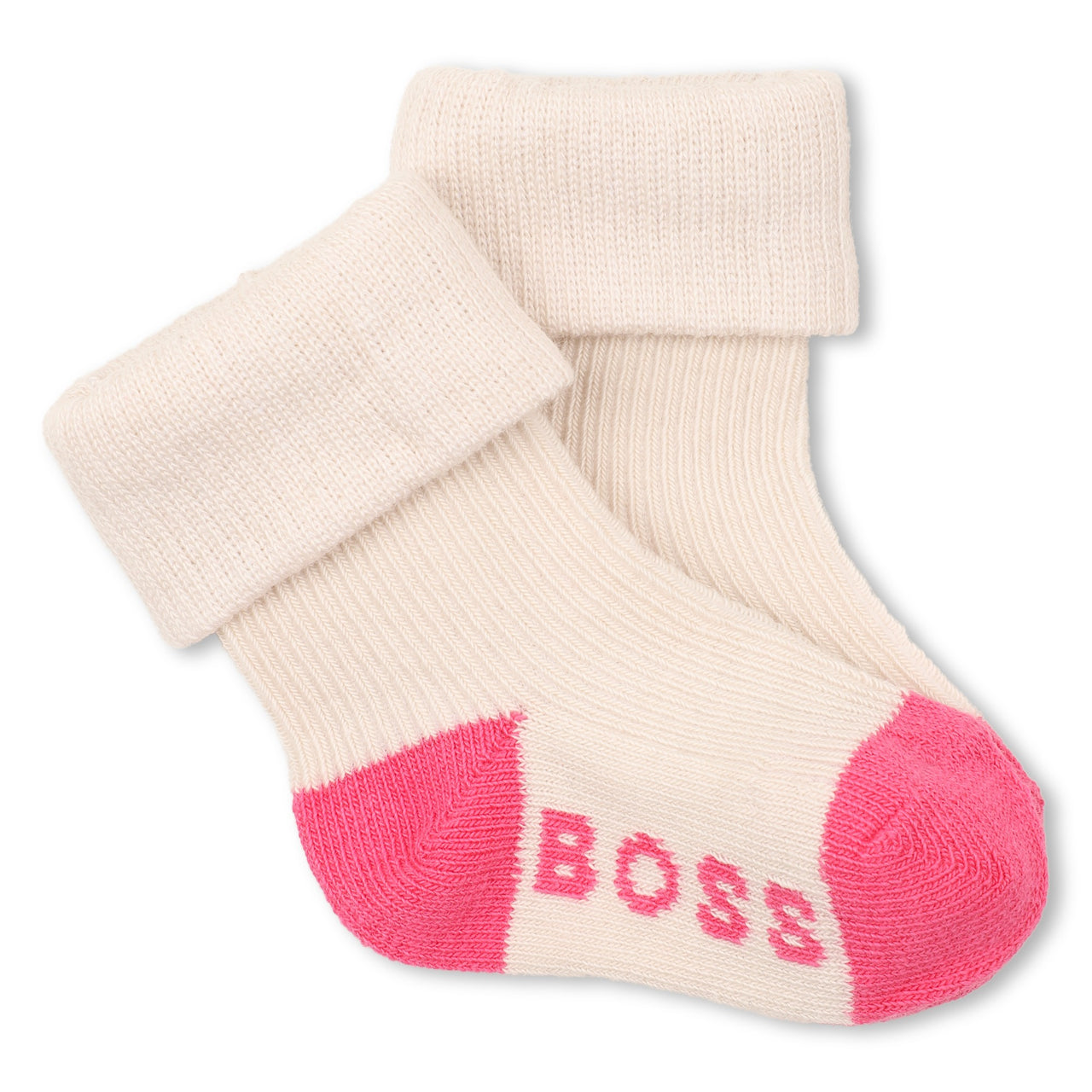 BOSS Set de 3 pares de calcetines para bebe niña en tonos rosas