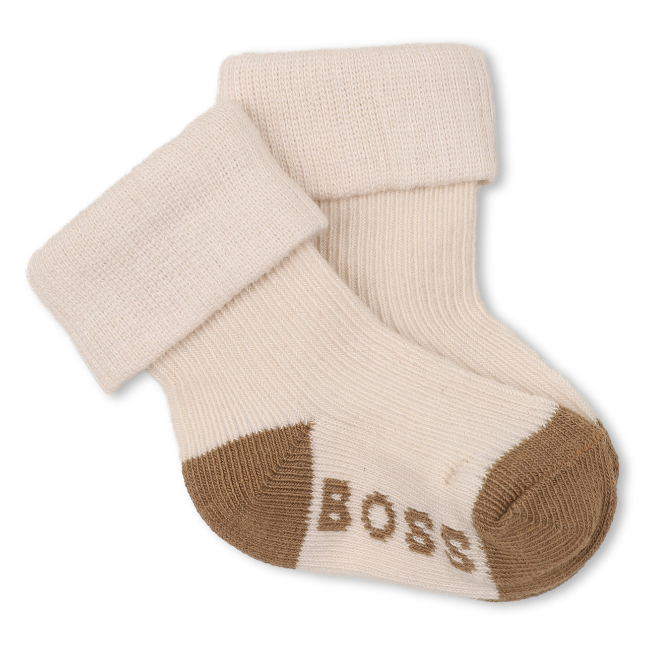 BOSS Set de 3 pares de calcetines para bebe en tonos beige