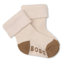 Thumbnail for BOSS Set de 3 pares de calcetines para bebe en tonos beige