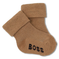 Thumbnail for BOSS Set de 3 pares de calcetines para bebe en tonos beige