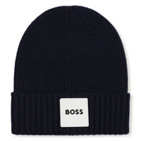 Thumbnail for BOSS Gorro para bebe color azul marino parche al frente