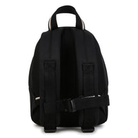 Thumbnail for BOSS backpack para niño y teen unisex bicolor negra y cookie pequeño logo, al frente