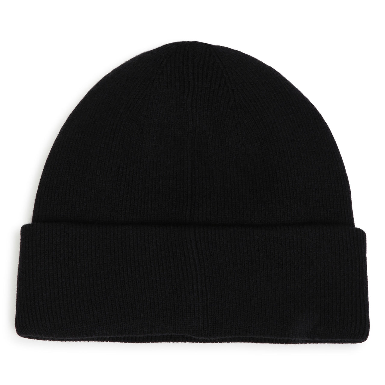 BOSS Gorro para niño y teen color negro tejido big logo letras blancas