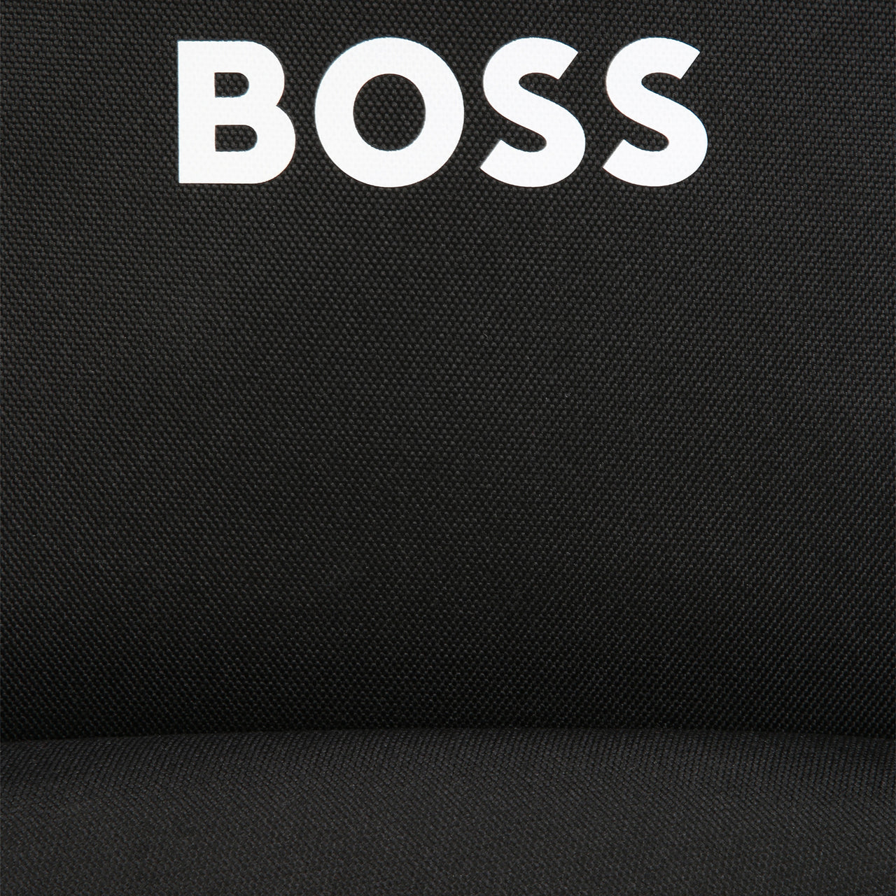 BOSS backpack para niño y teen negra logo, blanco al frente