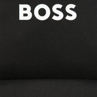 Thumbnail for BOSS backpack para niño y teen negra logo, blanco al frente