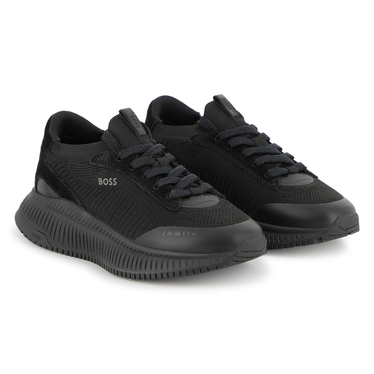 BOSS Tenis negros logo al tono