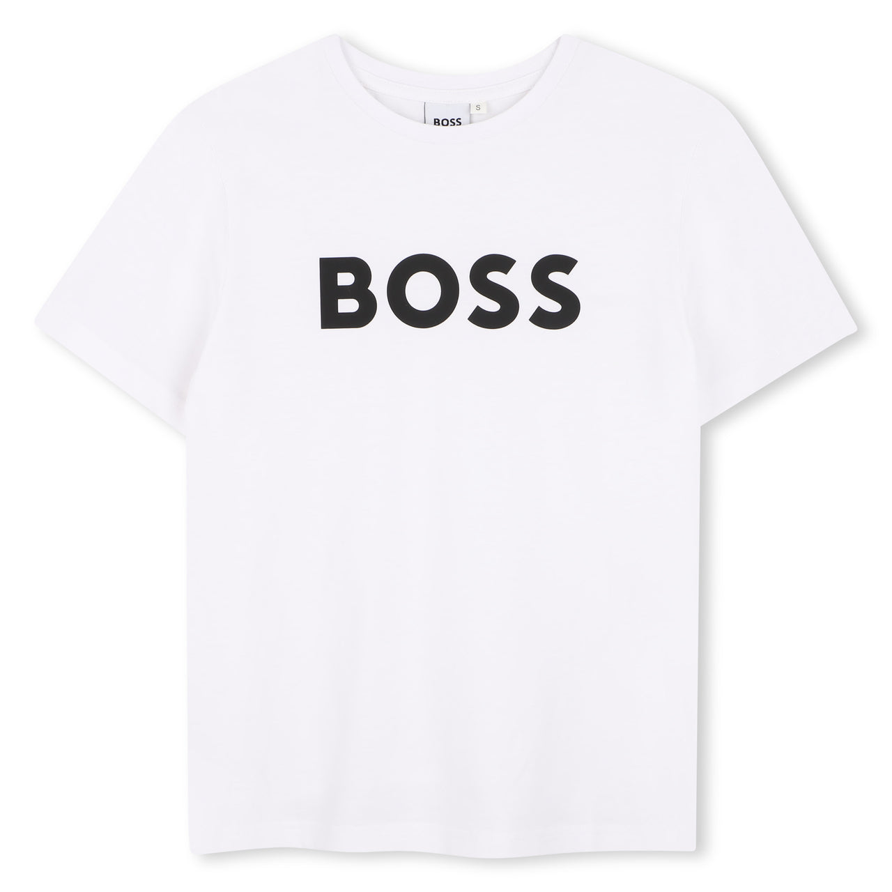 BOSS Playera para niño y teen clasica blanca