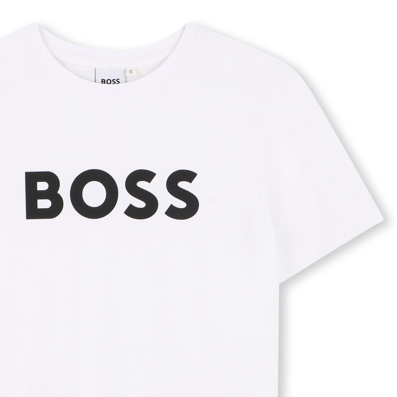 BOSS Playera para niño y teen clasica blanca