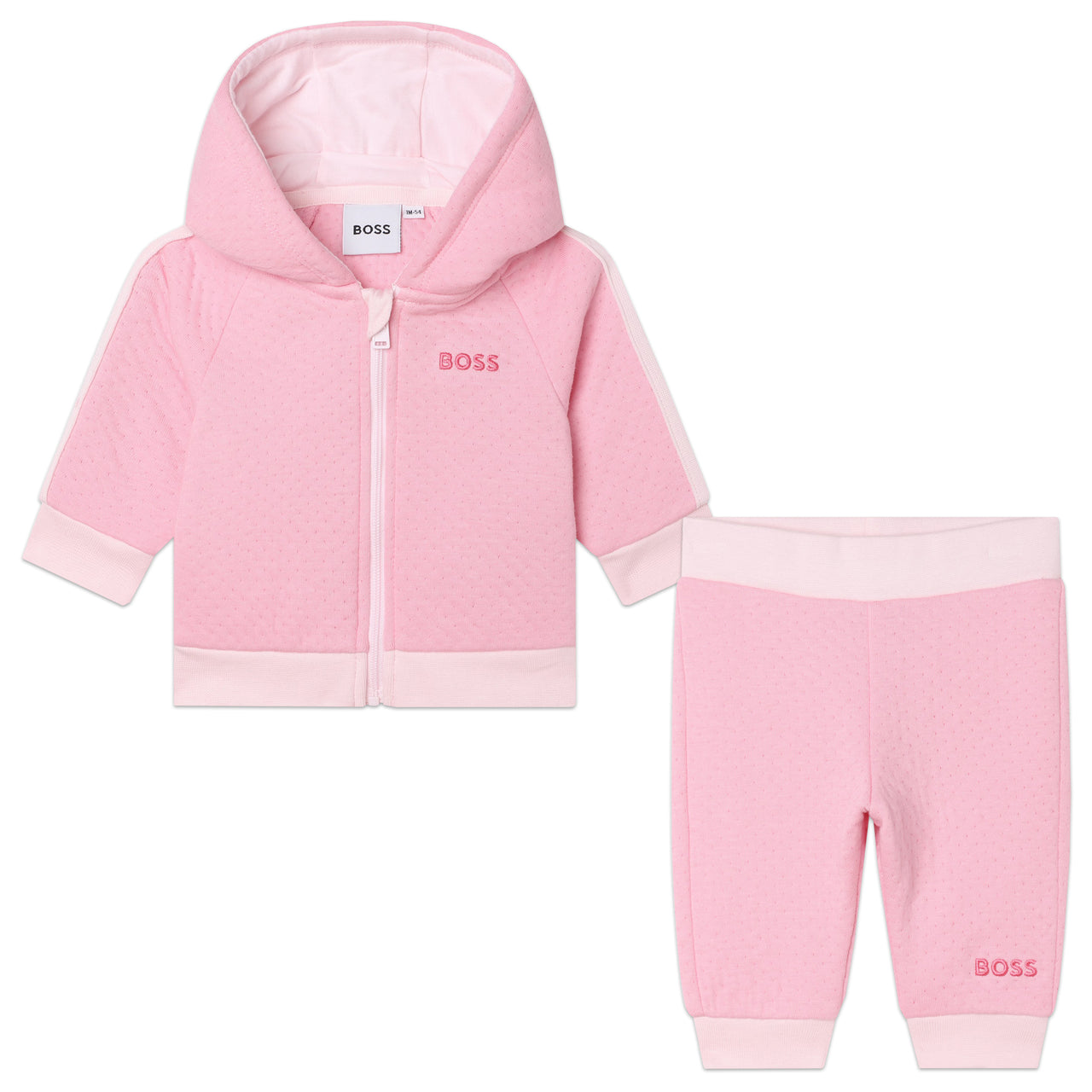 Set de pants BOSS rosa para bebé niña