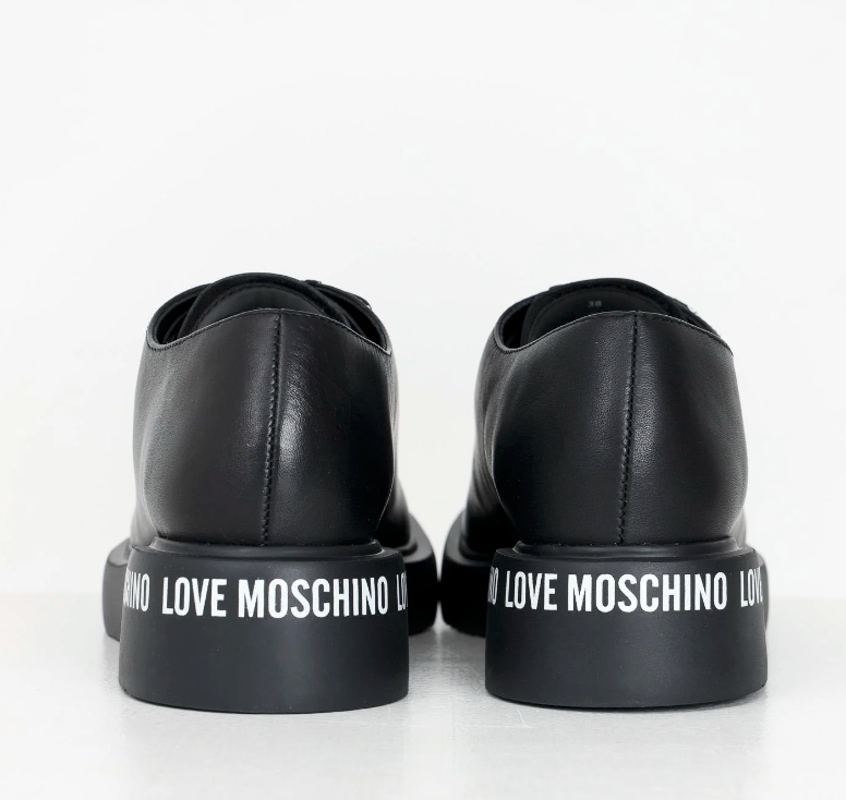 Zapato para para Mujer MOSCHINO Negro agujetas