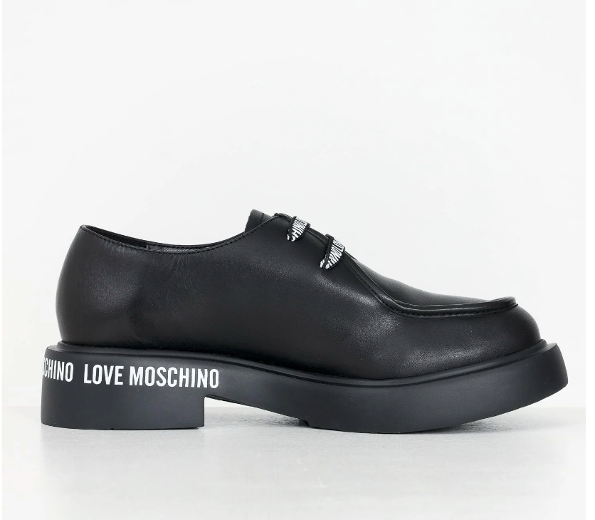 Zapato para para Mujer MOSCHINO Negro agujetas