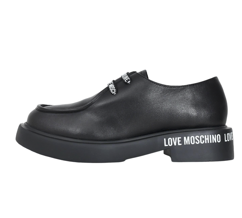 Zapato para para Mujer MOSCHINO Negro agujetas