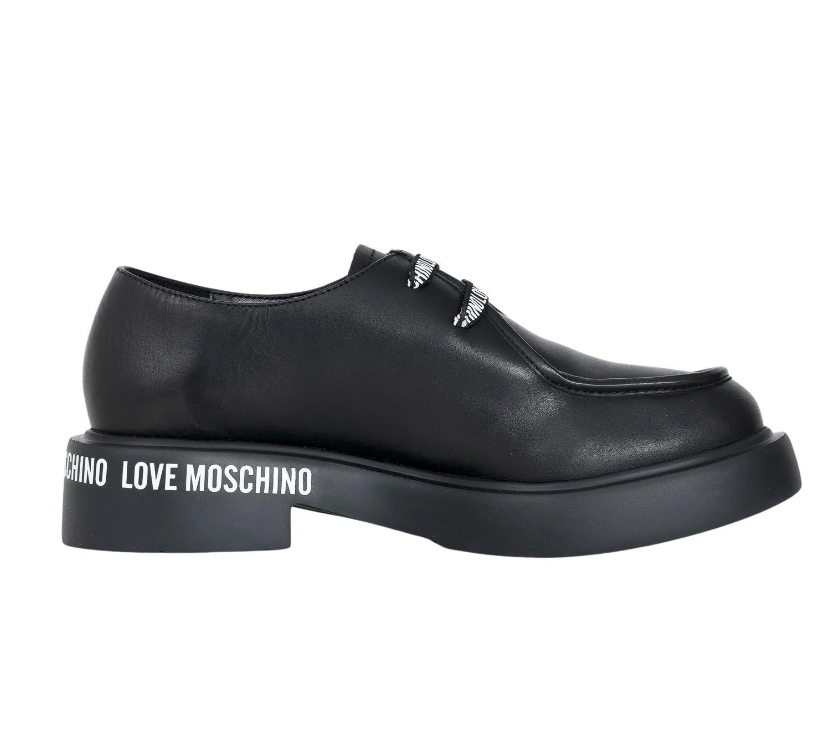 Zapato para para Mujer MOSCHINO Negro agujetas