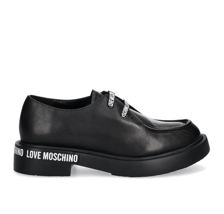 Zapato para para Mujer MOSCHINO Negro agujetas