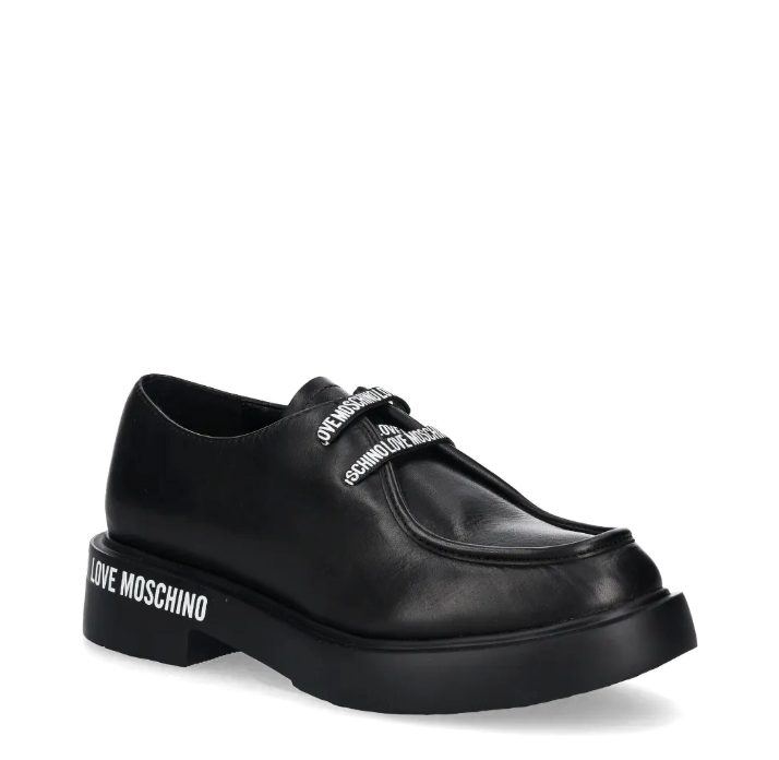 Zapato para para Mujer MOSCHINO Negro agujetas