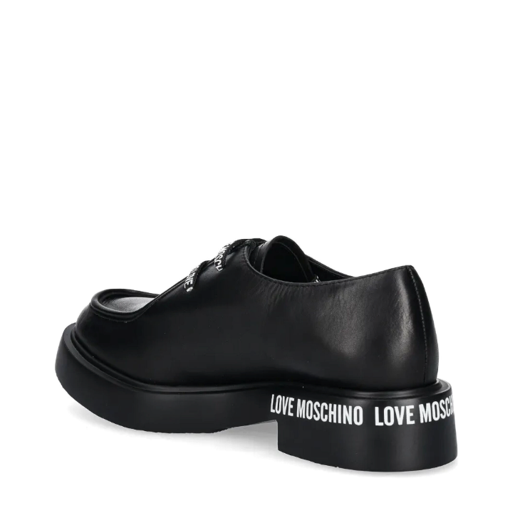 Zapato para para Mujer MOSCHINO Negro agujetas