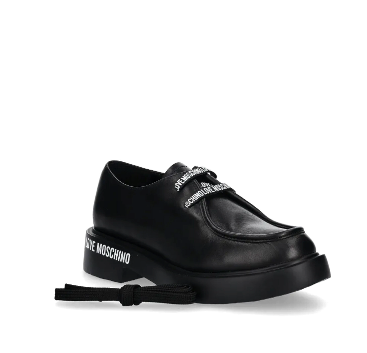 Zapato para para Mujer MOSCHINO Negro agujetas