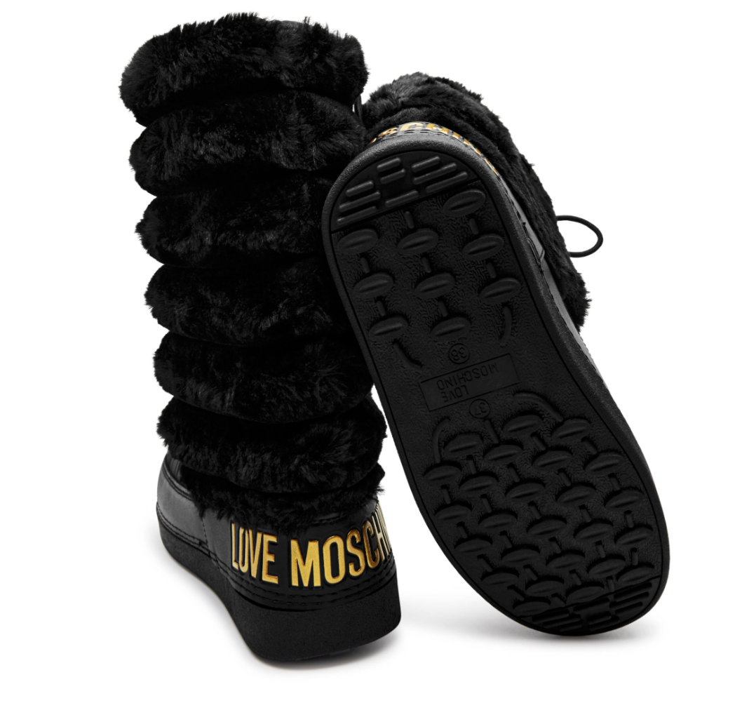 Bota para para mujer MOSCHINO negra