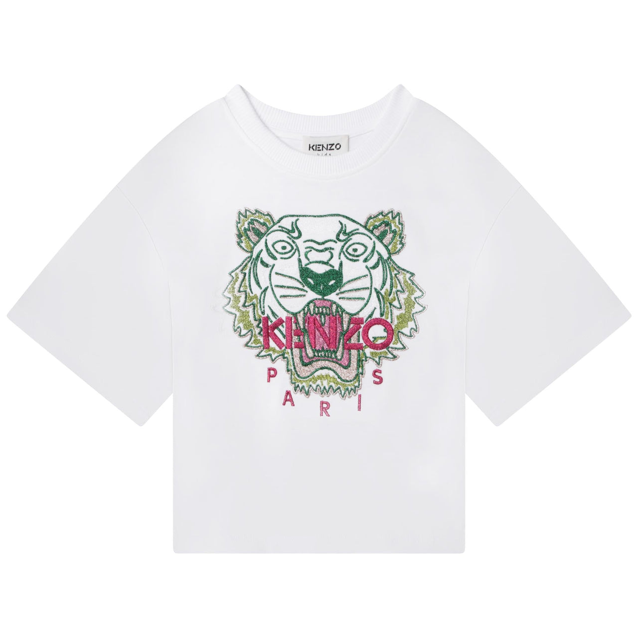 Playera KENZO blanca para niños y adolescentes