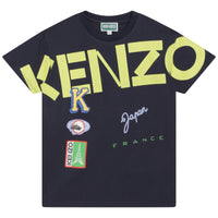 Thumbnail for Playera KENZO azul para niños y adolescentes