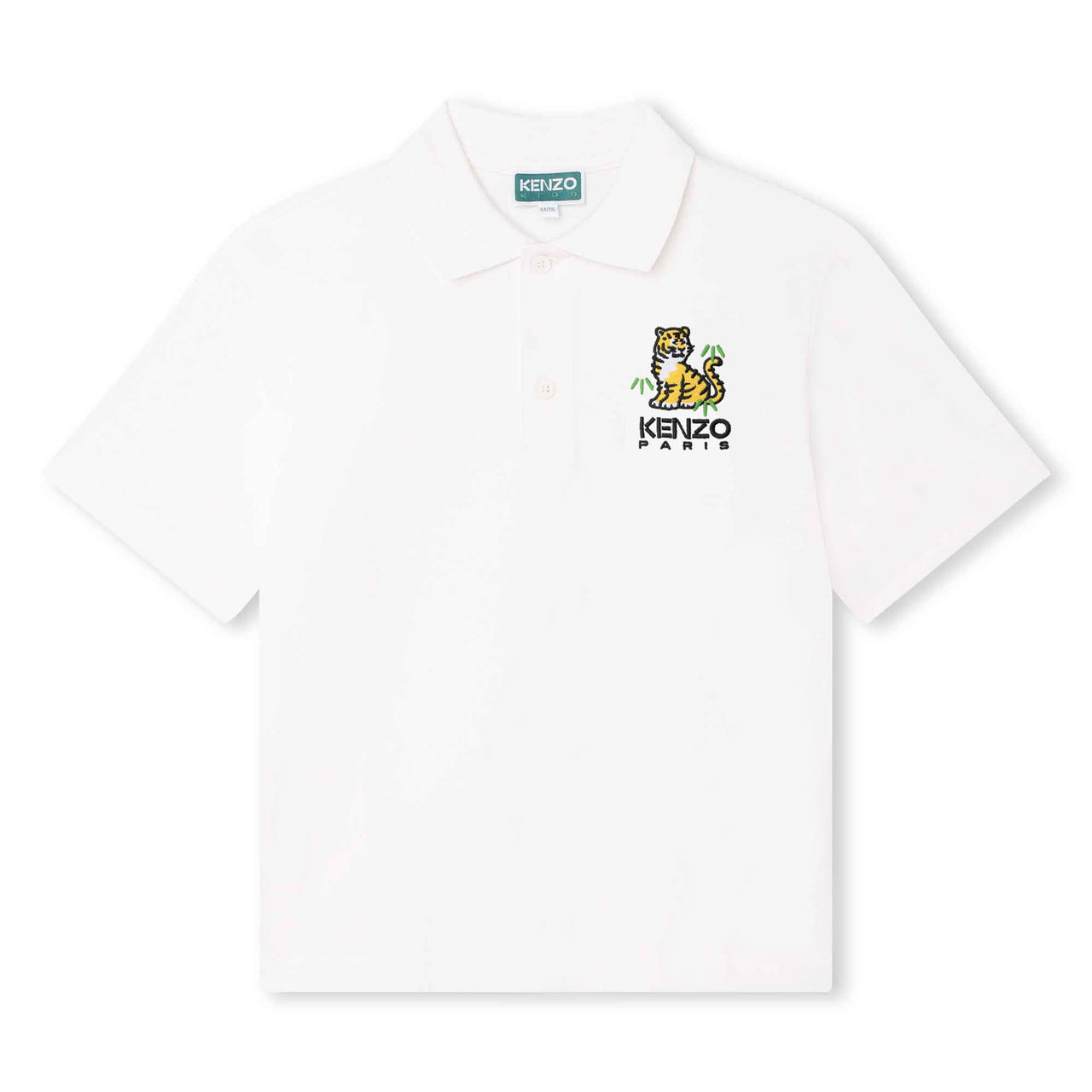 Polo KENZO blanca para niños