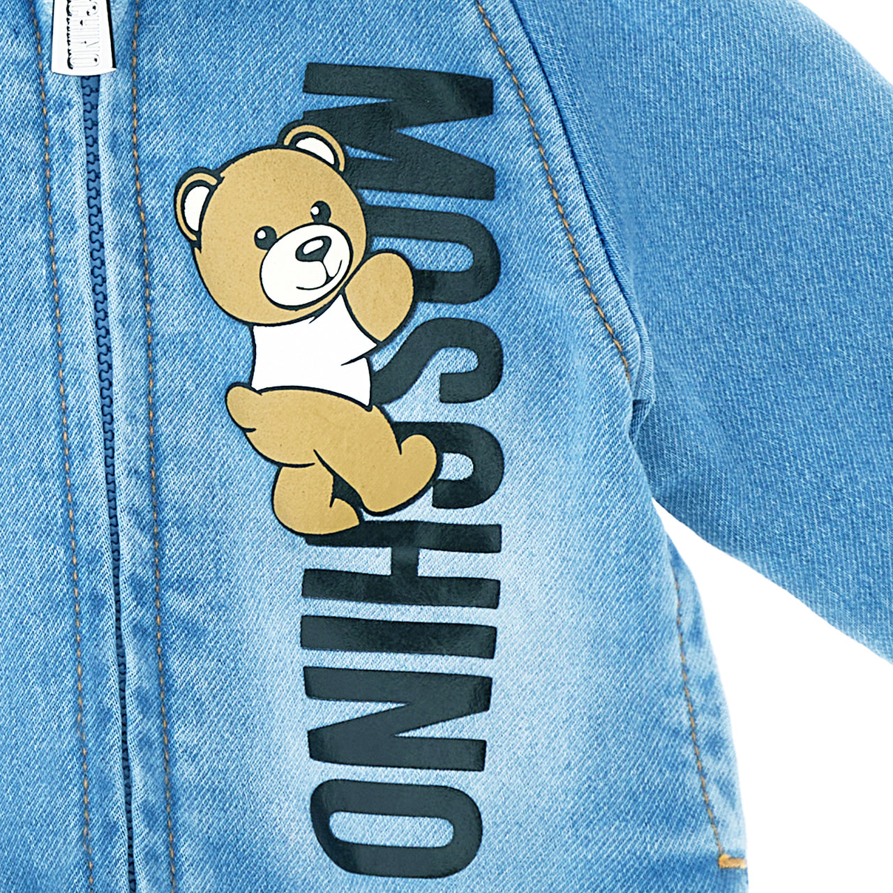 Chamarra Moschino azul para bebé