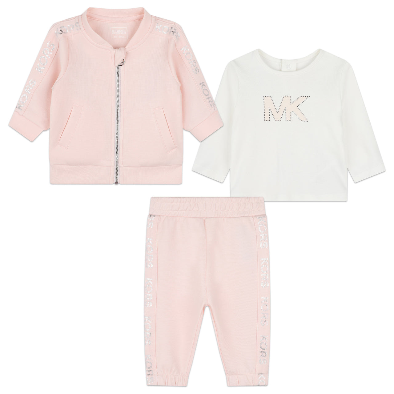 MICHAEL KORS Set de pants con playera para bebe niña