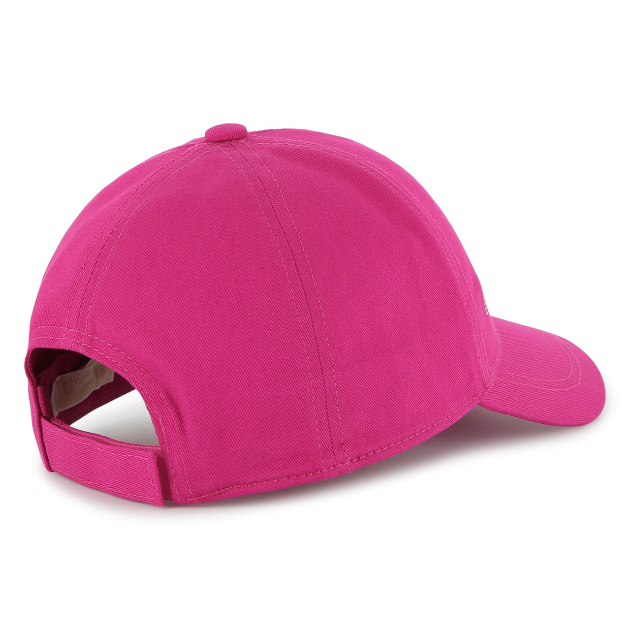 MICHAEL KORS Gorra para niña y adolescente fiusha logo en oro foil