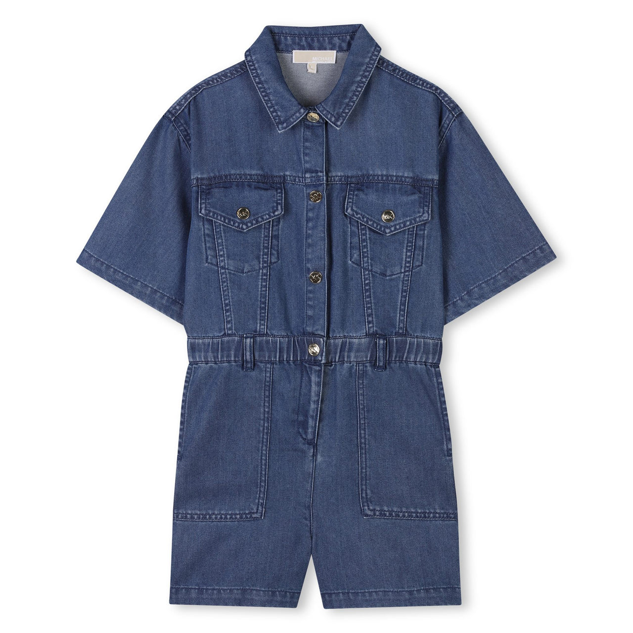 MICHAEL KORS Jumper Short para niña y adolescente de mezclilla