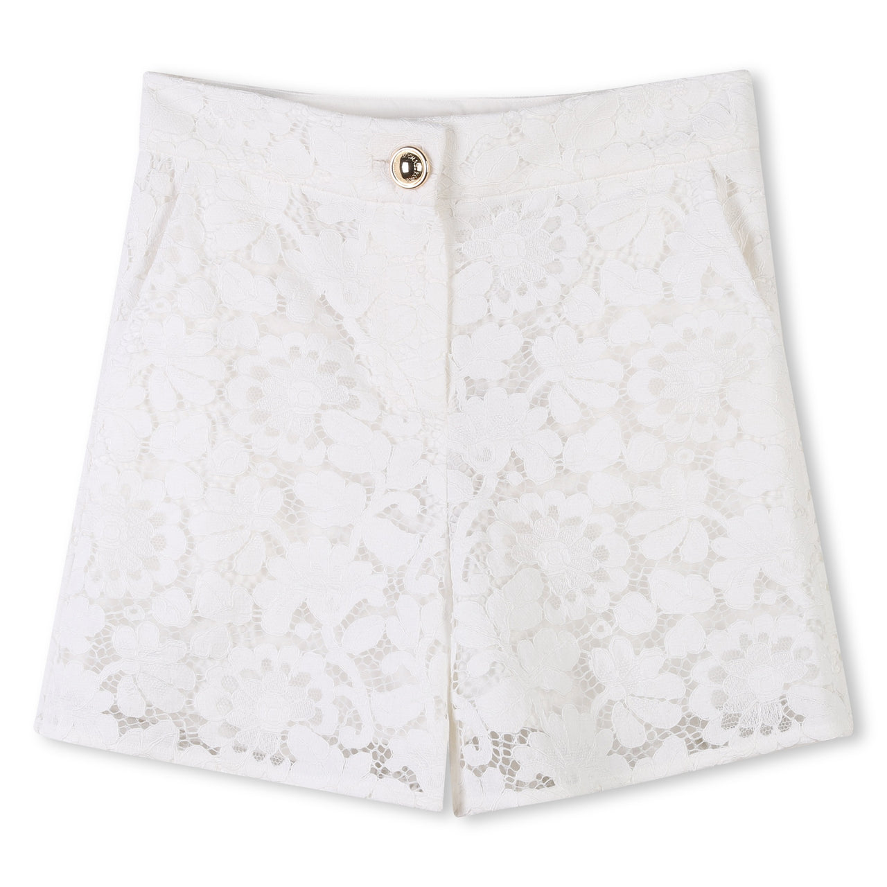MICHAEL KORS Short para niña y adolescente blanco encaje