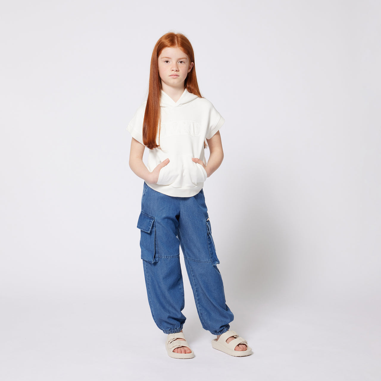 MICHAEL KORS Jogger para niña y adolescente tipo mezclilla
