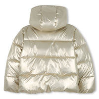 Thumbnail for Michael Kors Chamarra para niña y teen color dorado con capucha