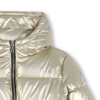 Thumbnail for Michael Kors Chamarra para niña y teen color dorado con capucha