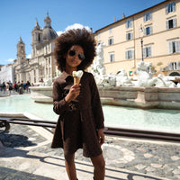 Thumbnail for Michael Kors Vestido para niña y teen café all over print